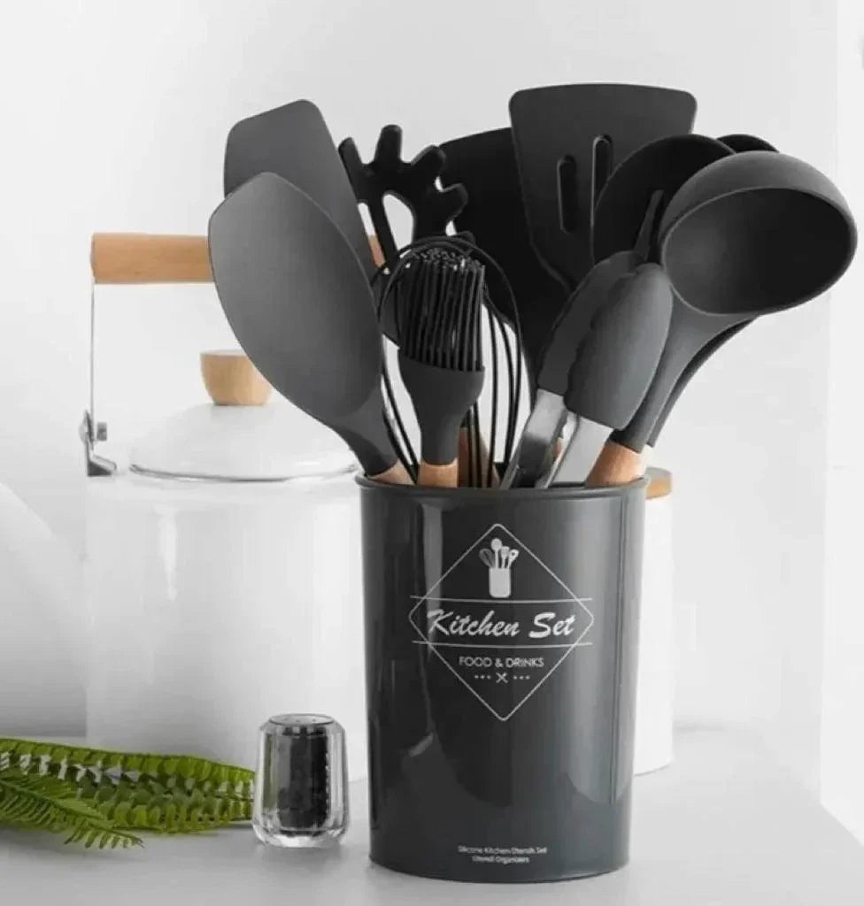 Kit C/12 Peças  Almadecor: Utensílios de Cozinha com Toque de Elegância